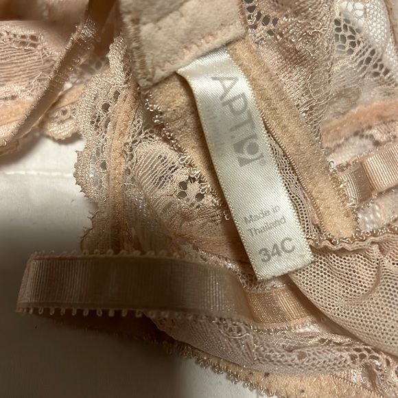 Apt. 9 Sheer Tan Lace Underwire Bra 34C - Picture 10 of 10